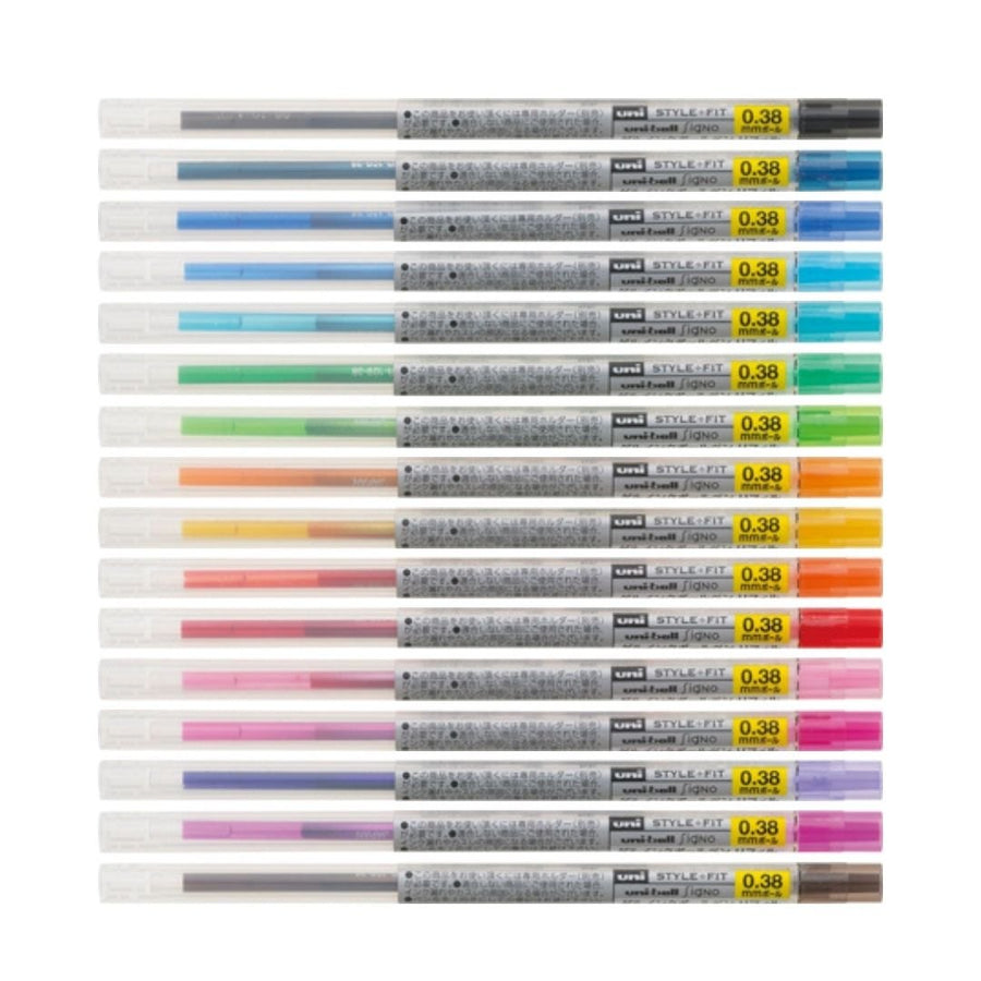 Uni-Ball Signo Style Fit Gel Ink Ballpoint Pen Refills - Black - uni-ball Mitsubishi