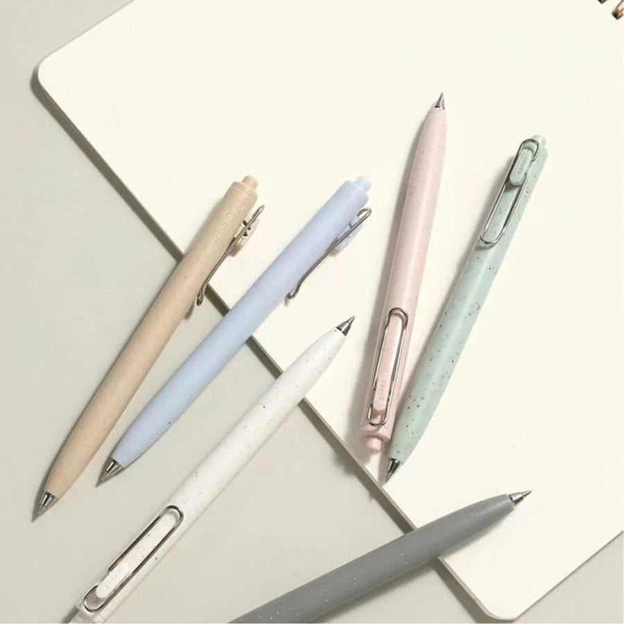 Uniball One F Gel Pen Earth Texture Edition - White Salt Lake (0.38mm) - uni-ball Mitsubishi