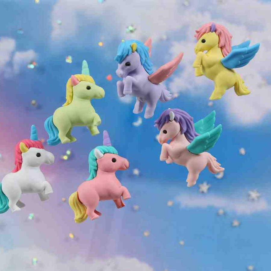 Unicorn & Pegasus Iwako Novelty Erasers - Under the Rowan Trees