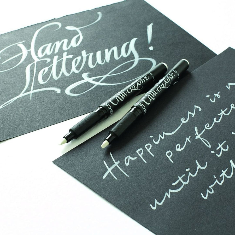 White Italic Markers - Callicreative - Manuscript