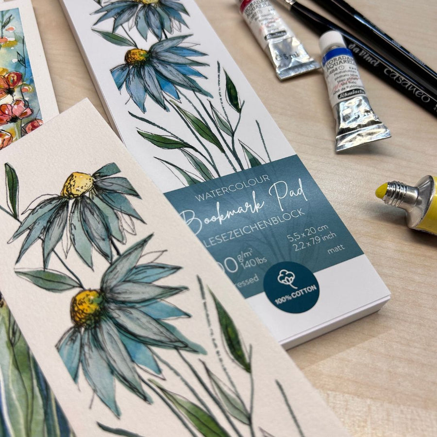 White Watercolour Paper Bookmark - Hahnemüehle