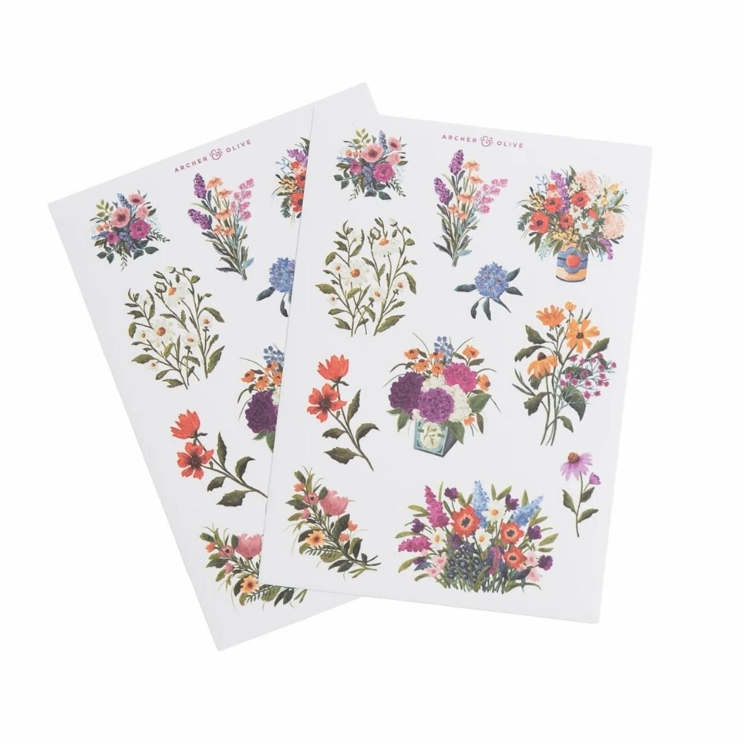 Wildflowers Sticker Set - Archer & Olive
