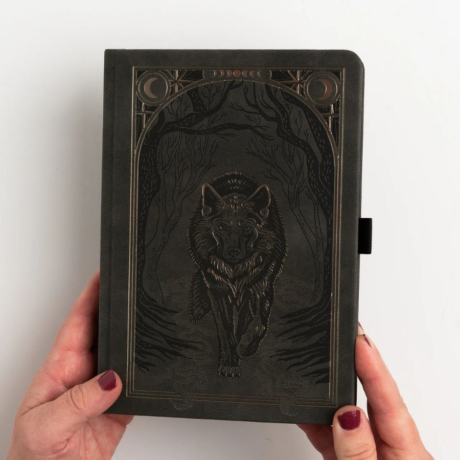 Wolf In The Night Dot Grid Journal - B6 - Archer & Olive