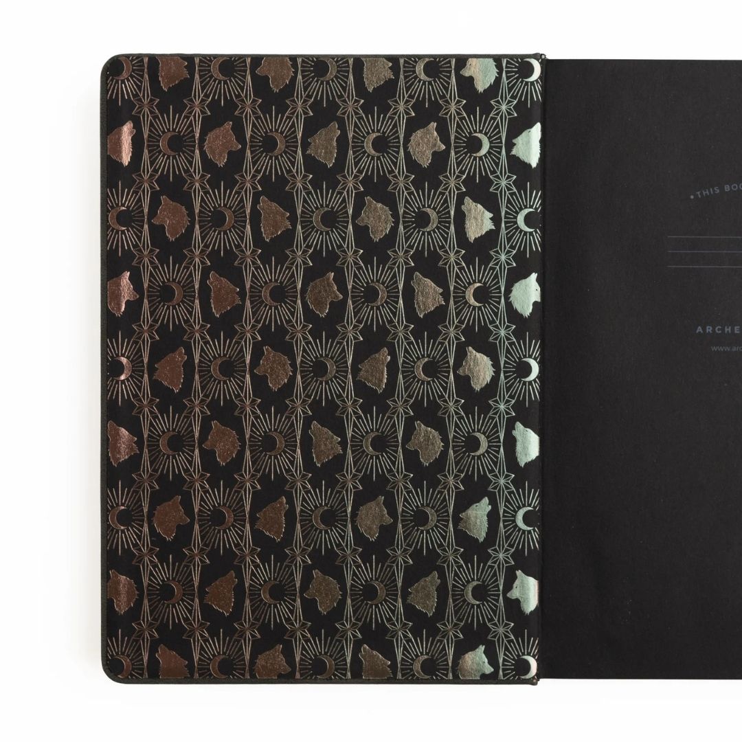 Wolf In The Night Dot Grid Journal - B6 - Archer & Olive