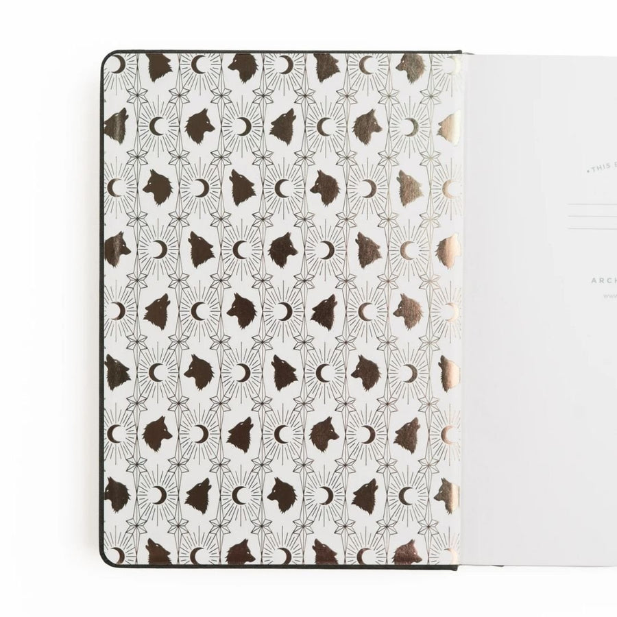 Wolf In The Night Dot Grid Journal - B6 - Archer & Olive
