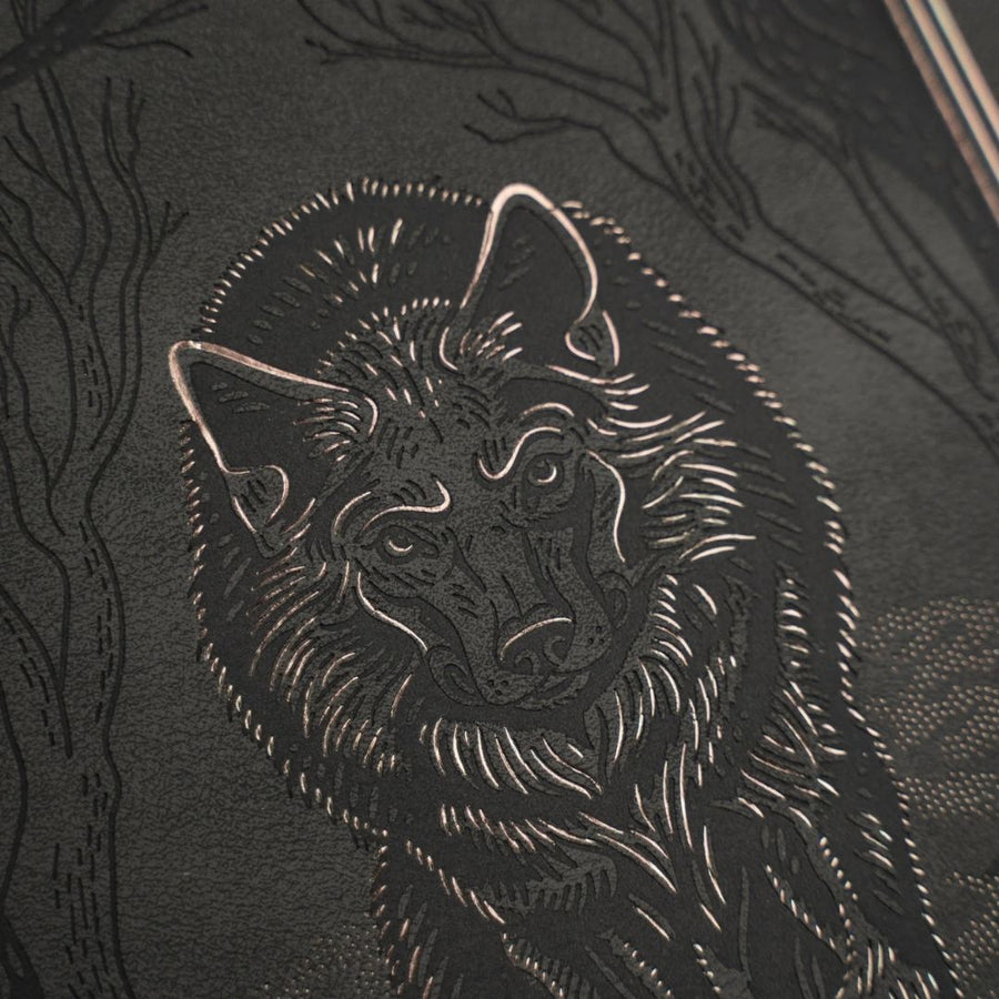Wolf In The Night Dot Grid Journal - B6 - Archer & Olive