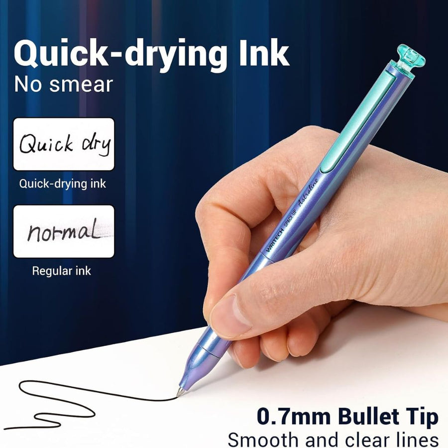 Writech Astroline Gel Pen 0.7mm + Black Refill - Blue - Writech
