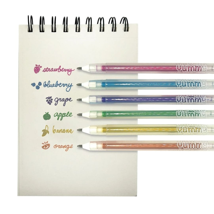 Yummy Yummy Scented Gel Pens Metallic - Set of 6 - Ooly