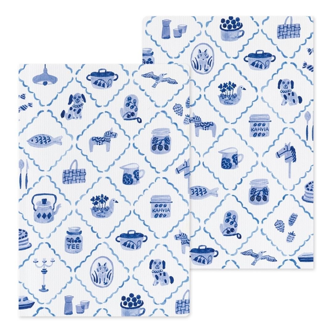 Yuru Log Notebook B6 - Blue Nordic - 
