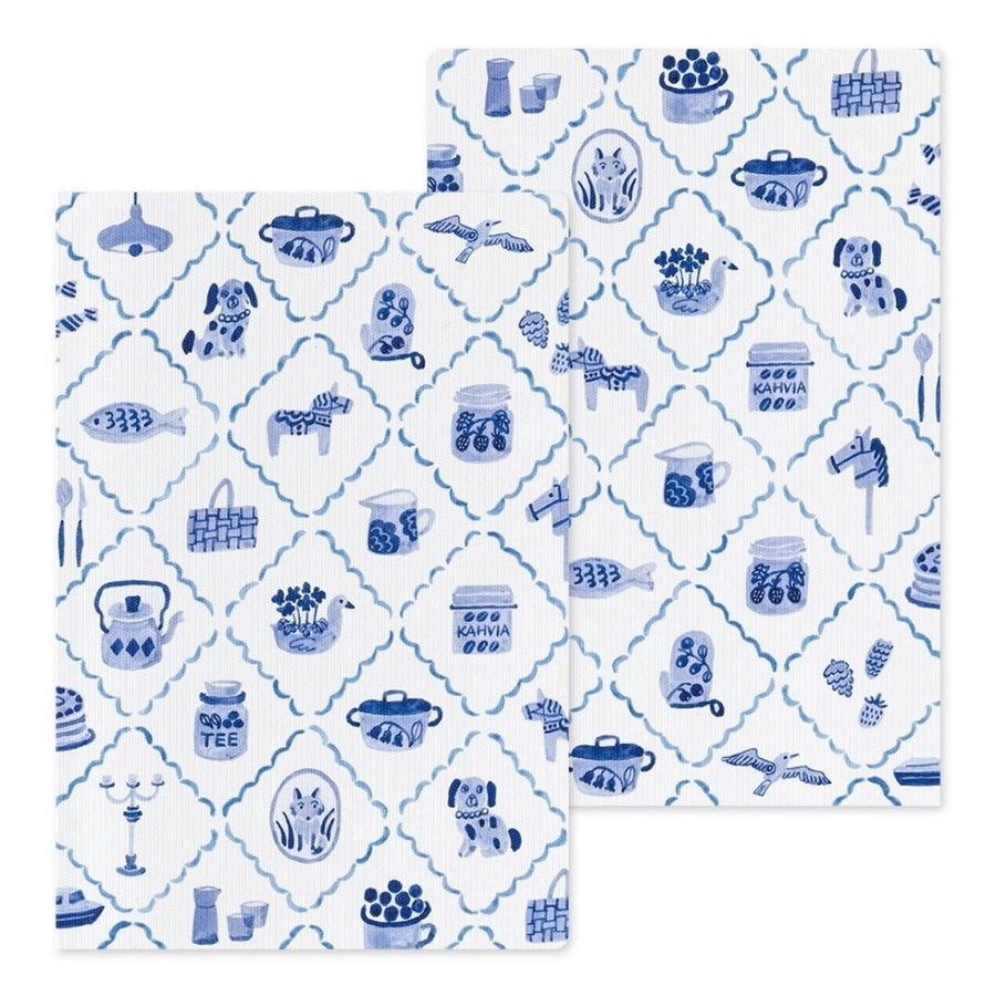 Yuru Log Notebook B6 - Blue Nordic - 