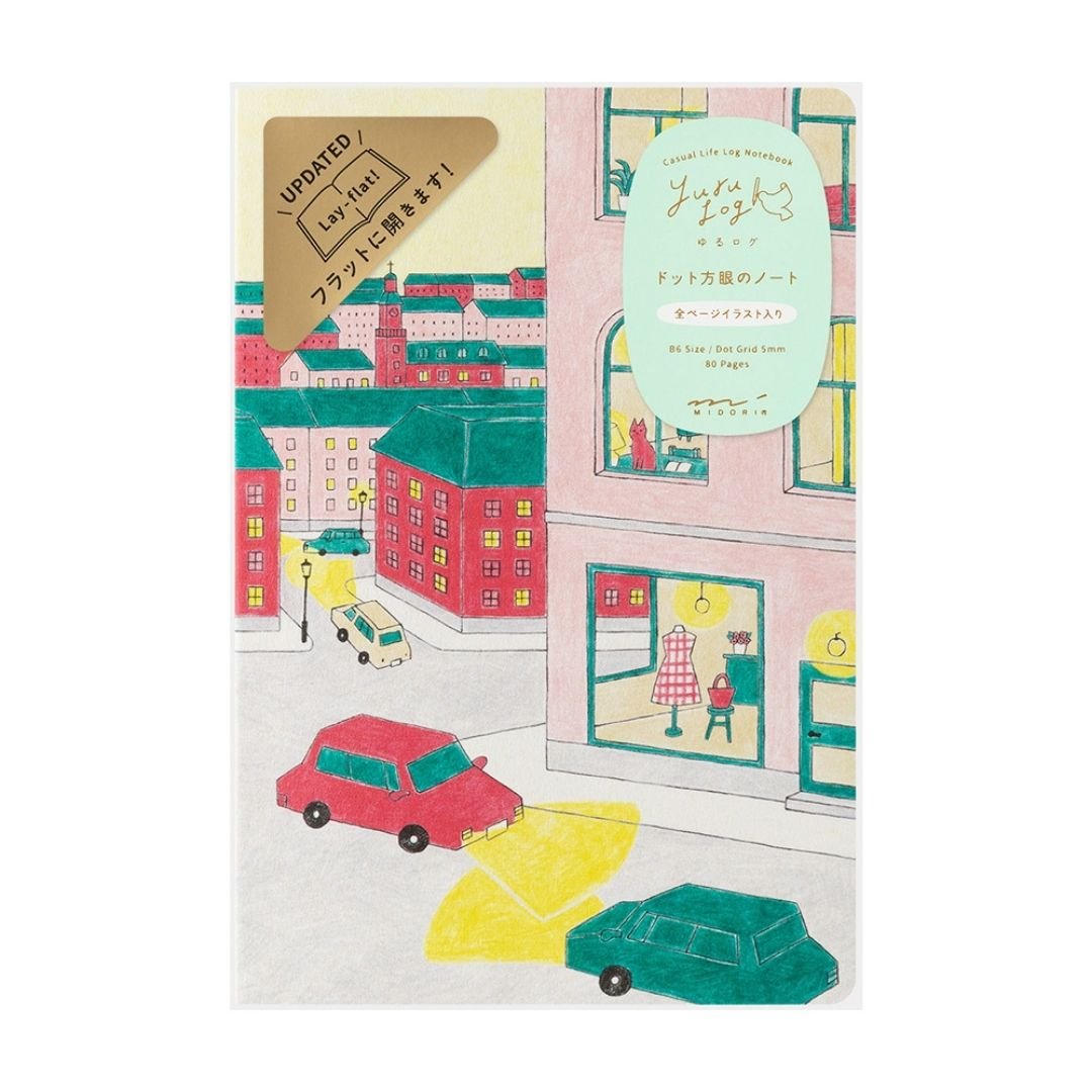 Yuru Log Notebook B6 - Daily Life - Midori