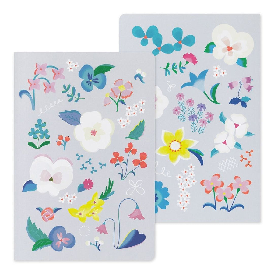 Yuru Log Notebook B6 - Floral - Midori