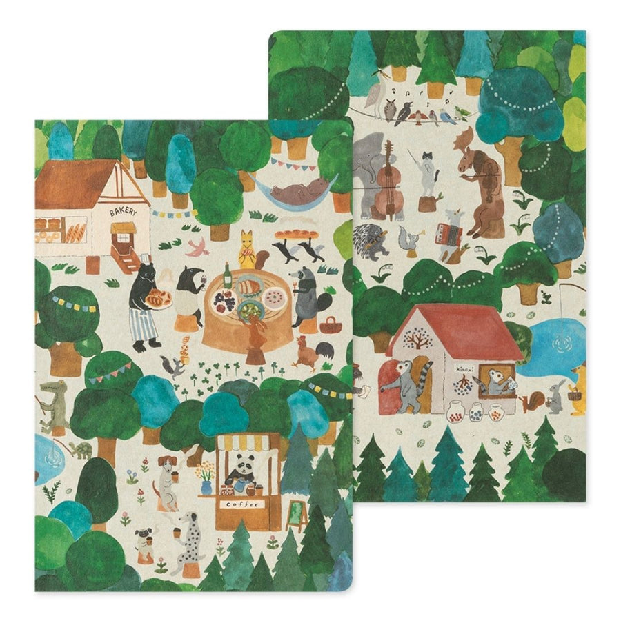 Yuru Log Notebook B6 - Forest Animal - Under the Rowan Trees