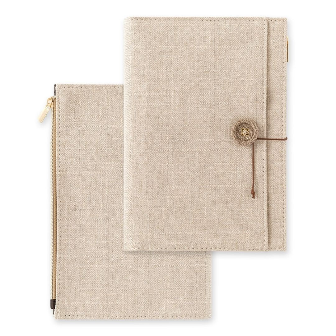 Yuru Log Notebook Cloth Cover B6 Beige - Under the Rowan Trees