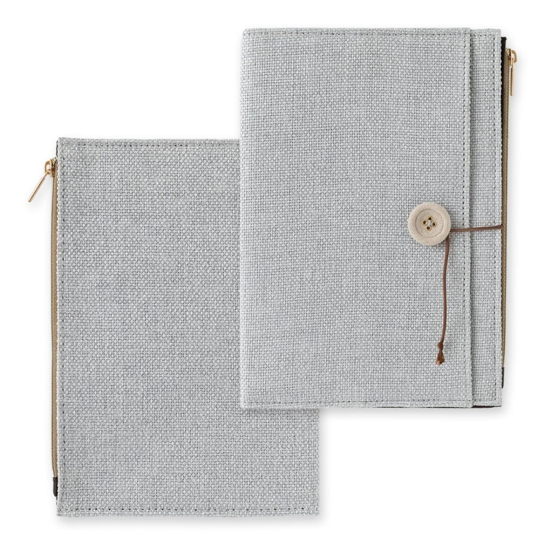 Yuru Log Notebook Cloth Cover B6 Grey - 