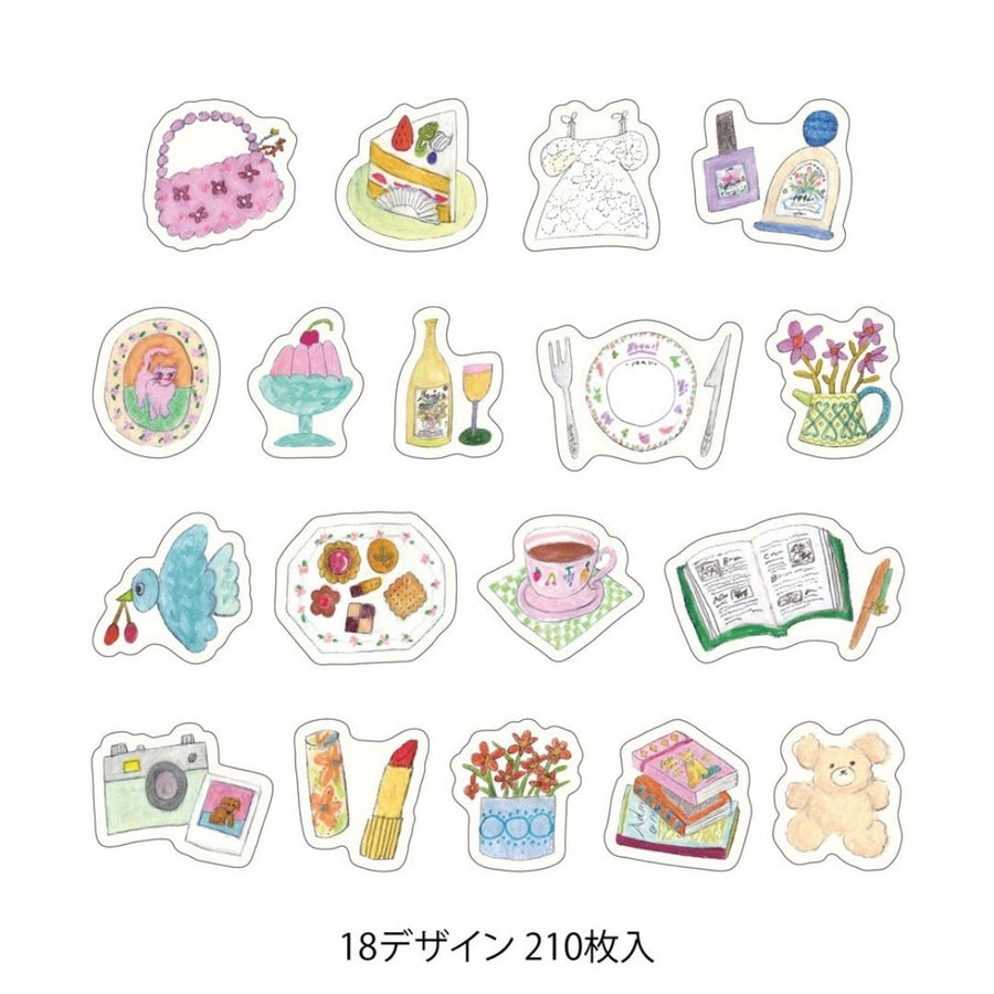 Yuru Log Roll Stickers - Motifs - Midori