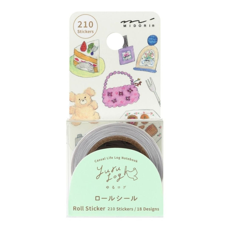 Yuru Log Roll Stickers - Motifs - Midori