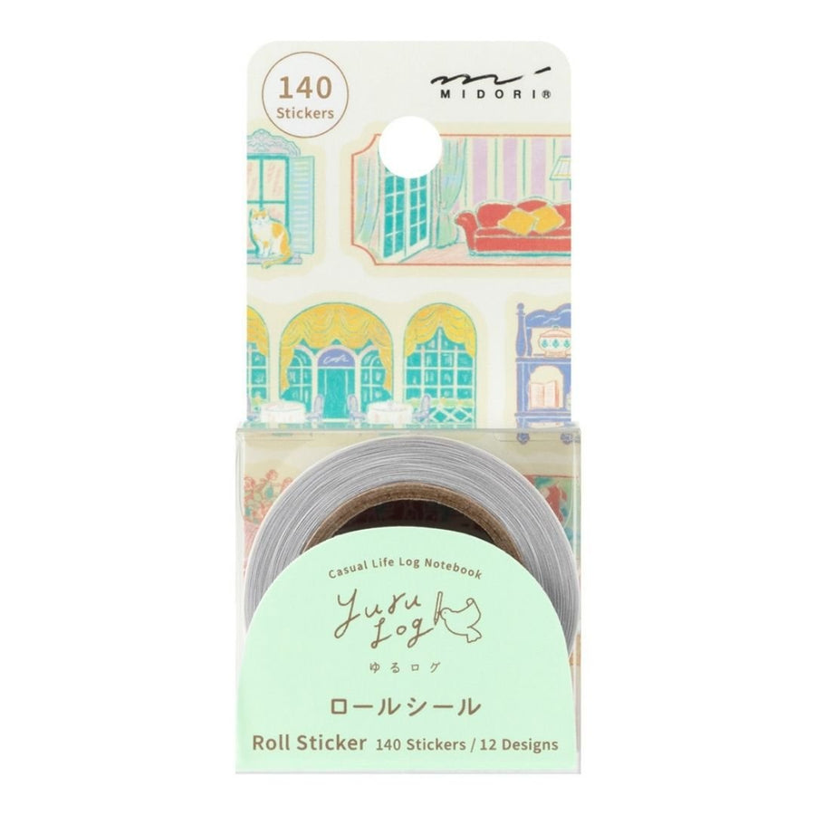 Yuru Log Roll Stickers - Window Views - Midori