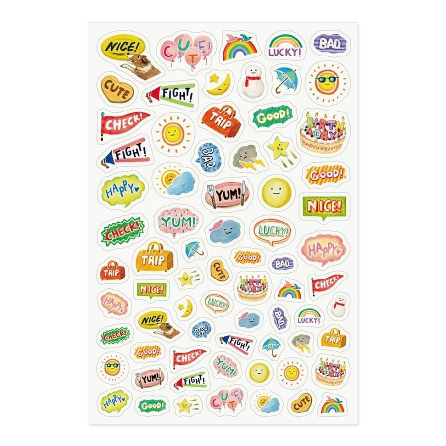 Yuru Log Sticker Sheet - Feeling - Under the Rowan Trees