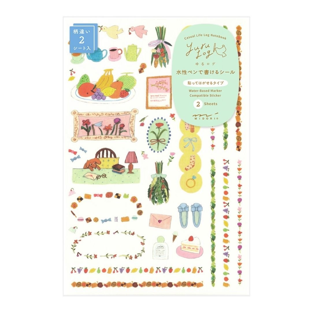 Yuru Log Sticker Sheets x2 - My Life