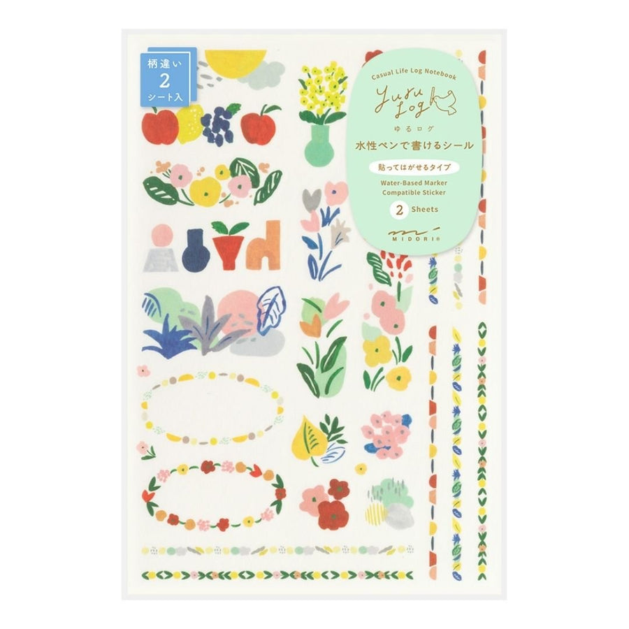 Yuru Log Sticker Sheets x2 - Travel & Hotel