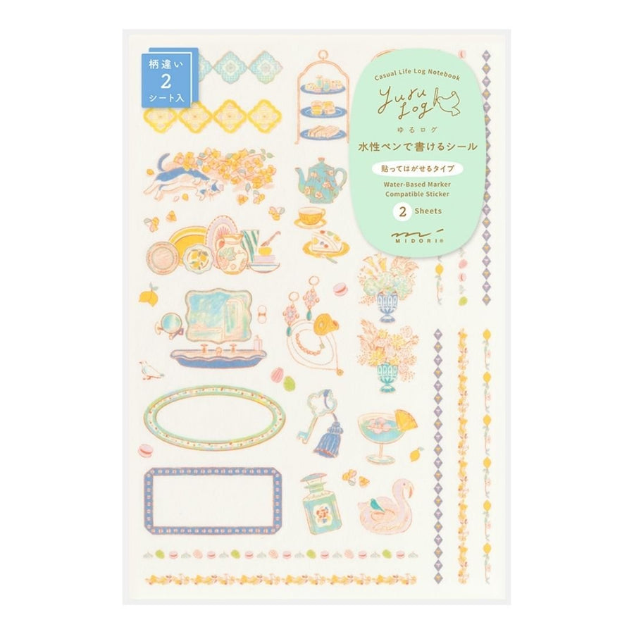 Yuru Log Sticker Sheets x2 - Travel & Hotel