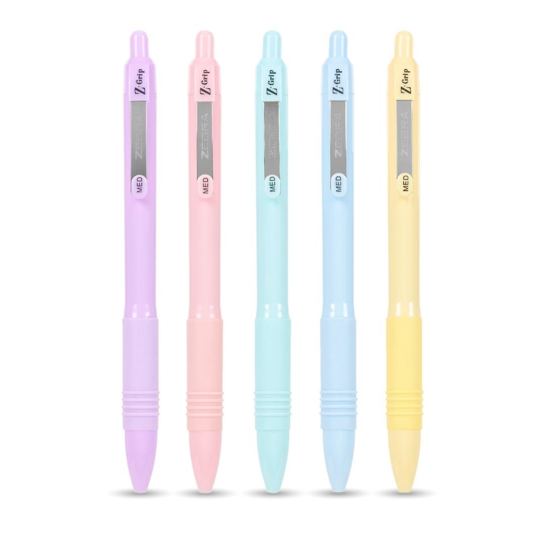 Z-Grip Smooth Pastel Ballpoint Pens with Black Ink - Zebra