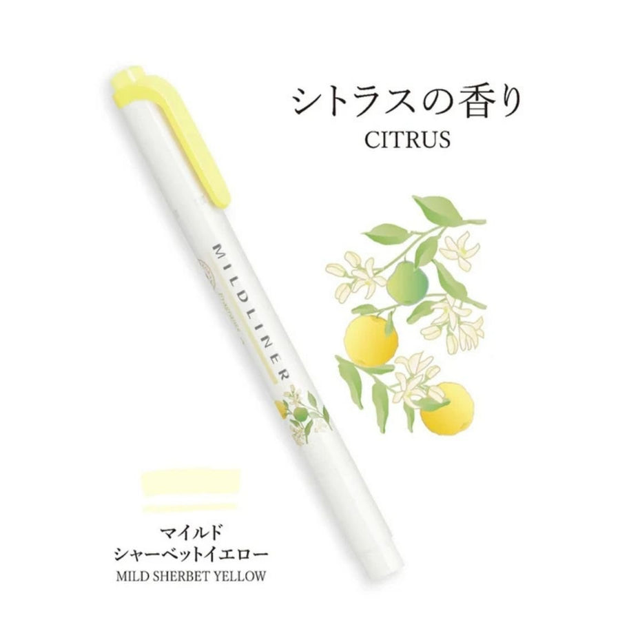 Zebra Mildliner Fragrance Duo-Tip Pens - Set of 6 - Zebra