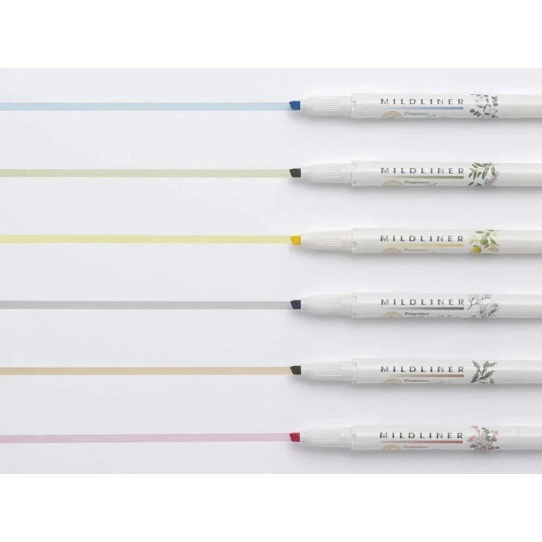Zebra Mildliner Fragrance Duo-Tip Pens - Set of 6 - Zebra