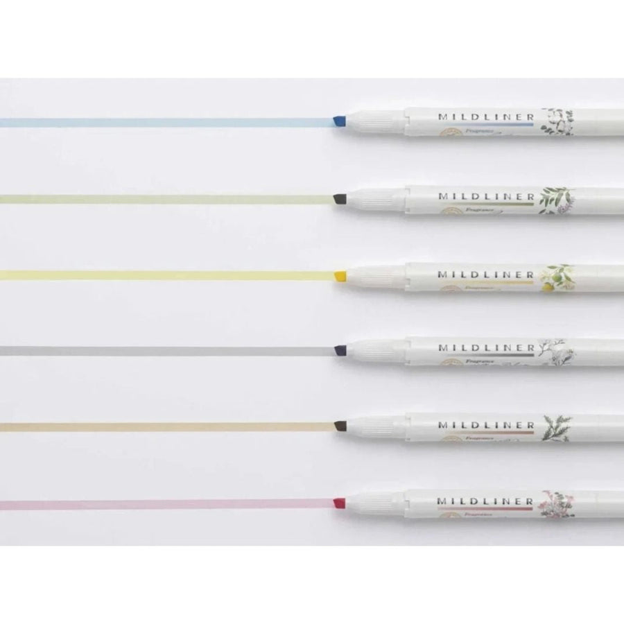 Zebra Mildliner Fragrance Duo-Tip Pens - Set of 6 - Zebra