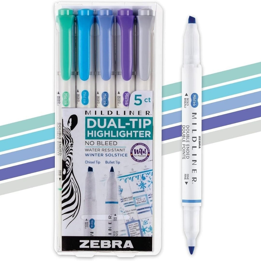 Zebra Mildliner Winter Solstice 5 Pack - Zebra