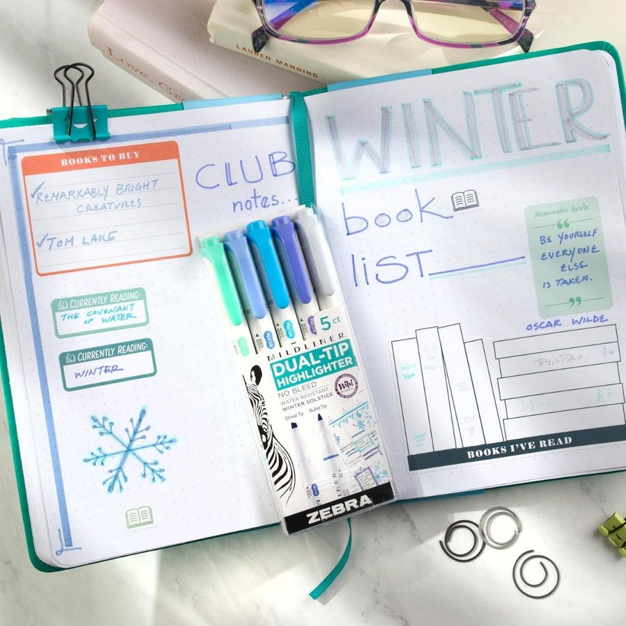Zebra Mildliner Winter Solstice 5 Pack - Zebra