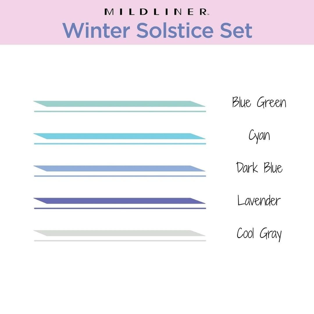 Zebra Mildliner Winter Solstice 5 Pack - Zebra