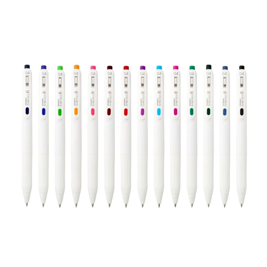 Zebra Sarasa r 0.4mm Retractable Gel Pens - Black - Zebra