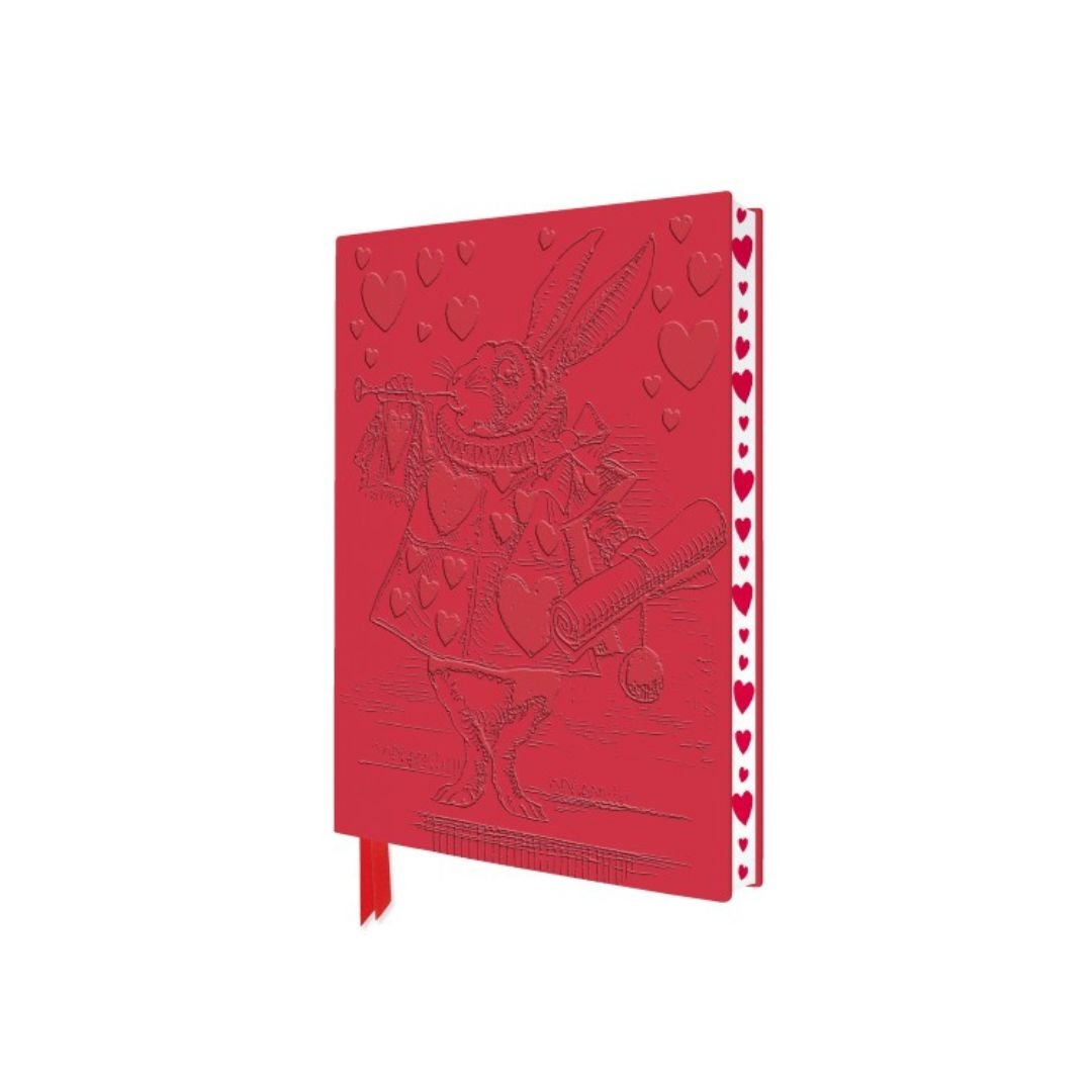 Alice in Wonderland White Rabbit Lined Notebook - Flame Tree - Under the Rowan Trees