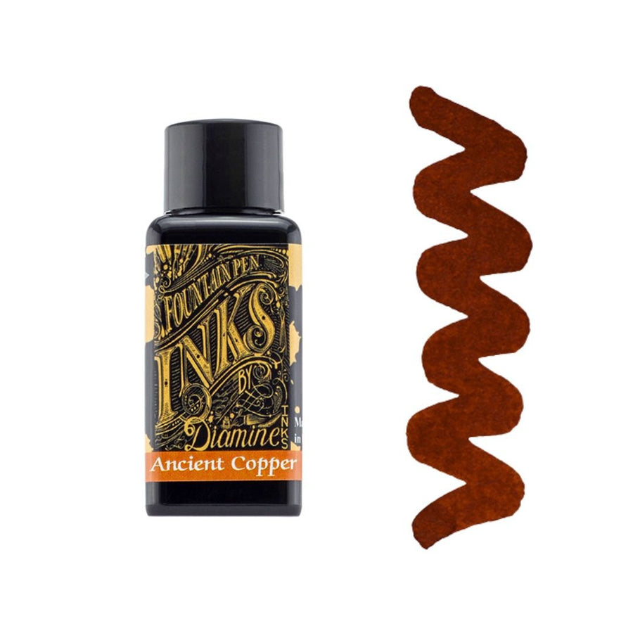 Browns Diamine Fountain Pen Inks 30ml - Ancient Copper