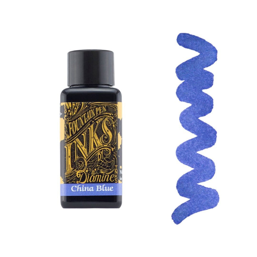 Blues Diamine Fountain Pen Inks 30ml-Fountain Pen Inks-Diamine-China Blue