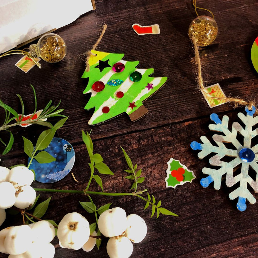 Decorate Your Own Snowflake Craft Kit-Craft Kits-Under the Rowan Trees-