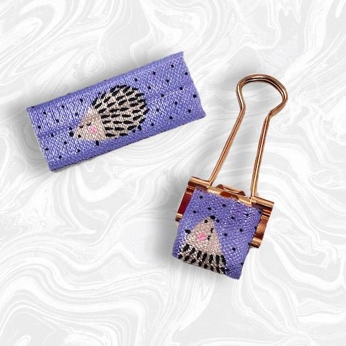Elasticated Pen Loops-Pen Loops-Under the Rowan Trees-Hedgehog Purple