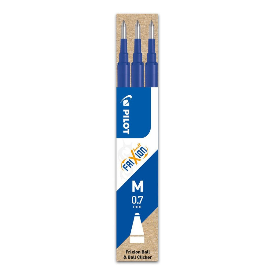 Frixion Ball Refills 0.7mm - 3 Pack-Refills-Pilot-Blue