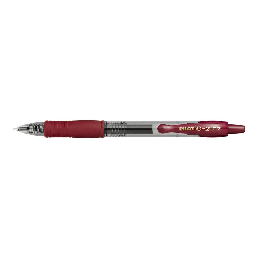 Gel Pens - G-2 07 Pilot-Pens-Pilot-Wine Red