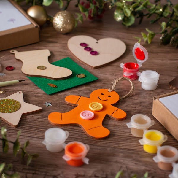 Gingerbread Craft Kit - Christmas Tree Decoration-Craft Kits-Under the Rowan Trees-Gingerbread Woman