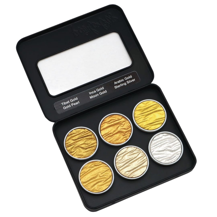 Gold & Silver Coliro Pearlcolors Set of Six-Calligraphy Inks-Coliro-