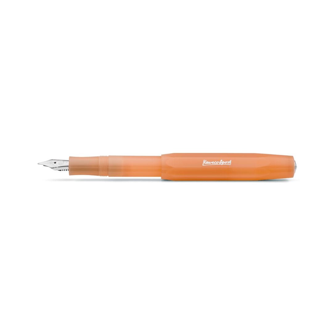 Kaweco Frosted Sport Fountain Pen Medium-Pens-Kaweco-Soft Mandarine
