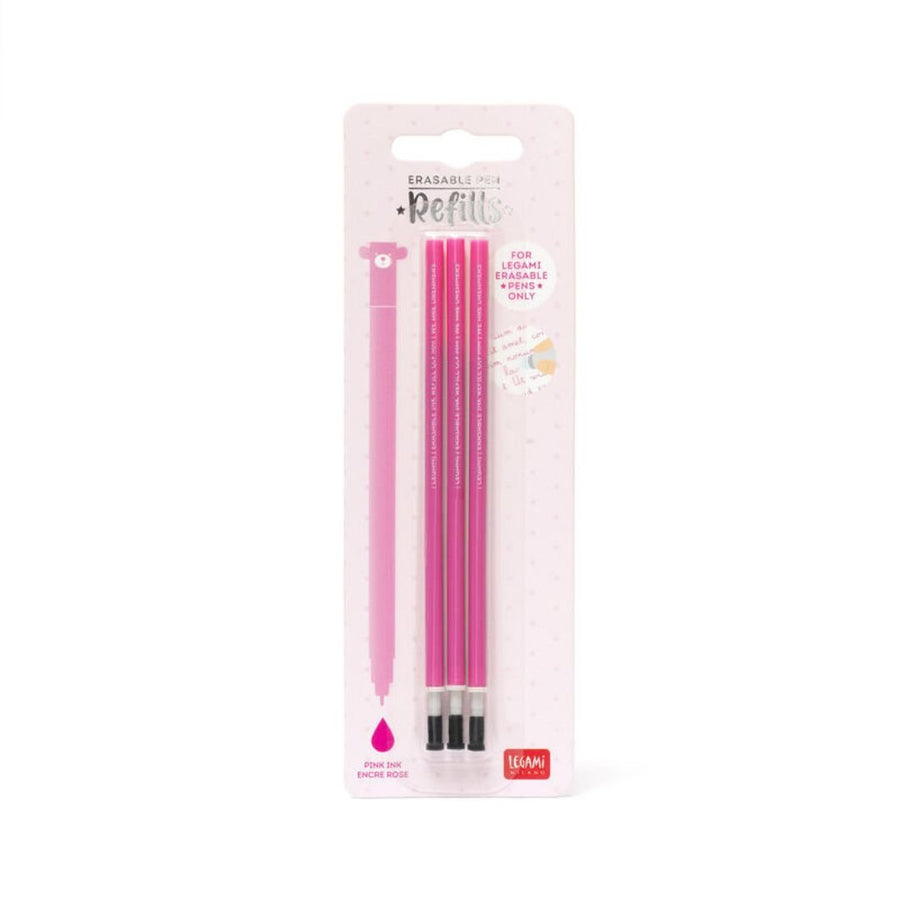 Legami Erasable Pen Refills - Pack of 3-Refills-Legami-Pink