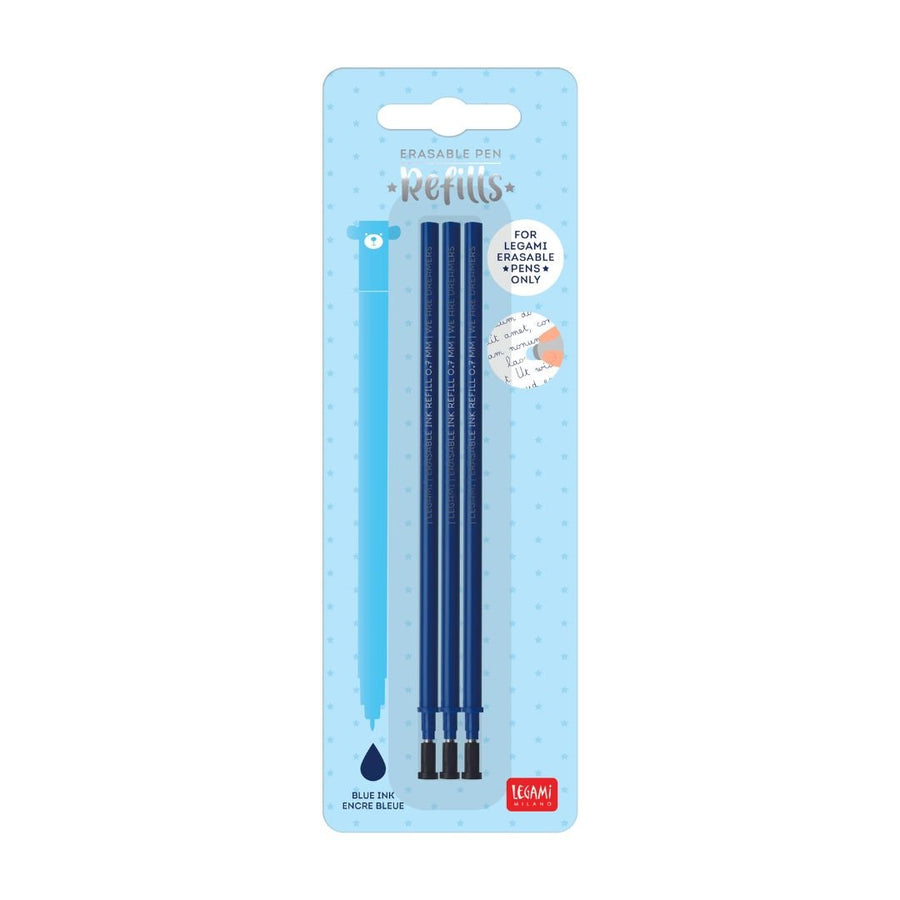 Legami Erasable Pen Refills - Pack of 3-Refills-Legami-Blue