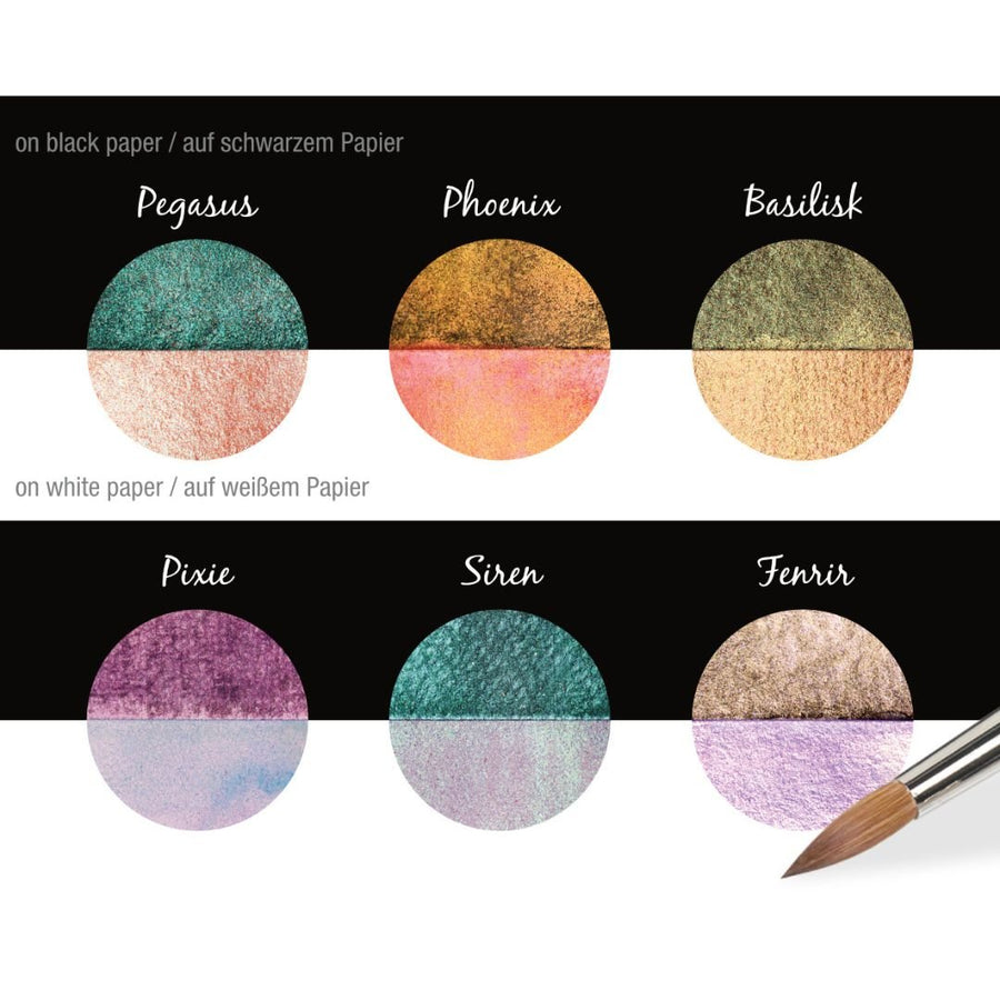 Magical World Coliro Pearlcolors Set of Six-Calligraphy Inks-Coliro-