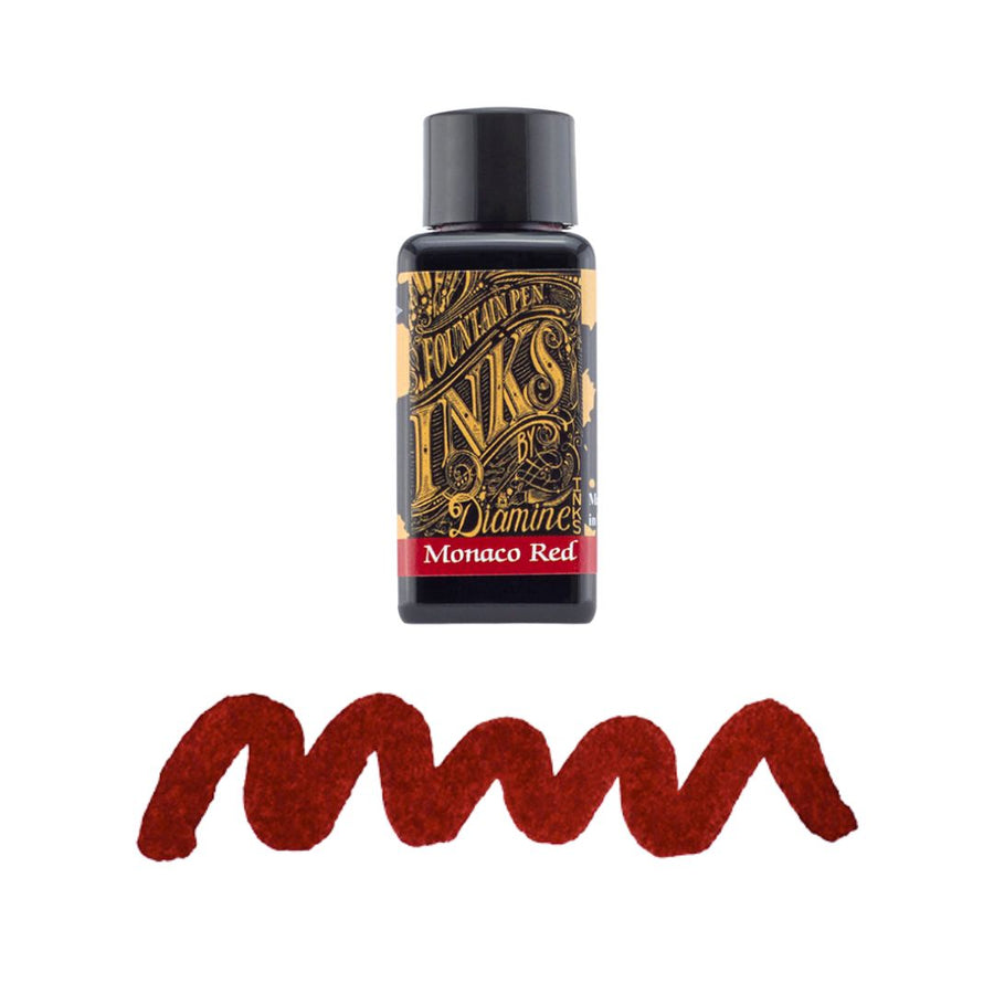 Reds & Pinks Diamine Fountain Pen Inks 30ml - Monaco Red