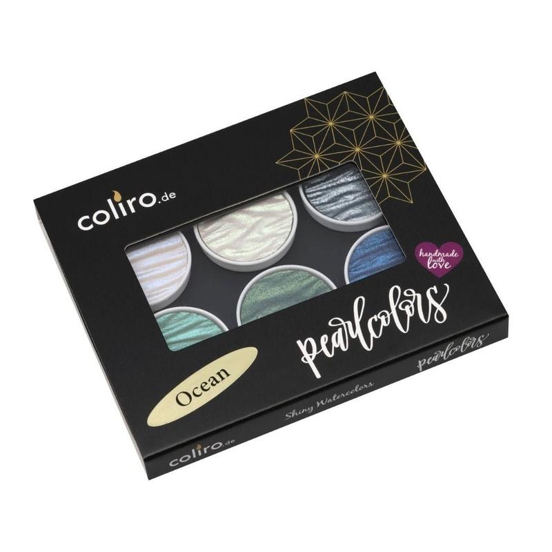 Ocean Coliro Pearlcolors Set of Six-Calligraphy Inks-Coliro-