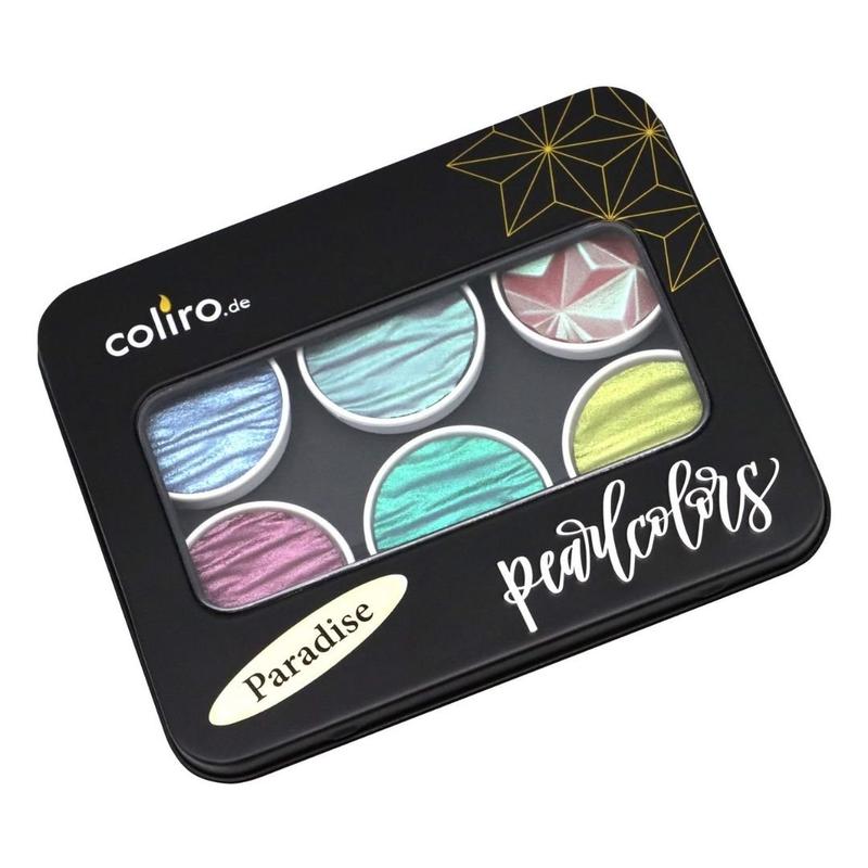 Paradise Coliro Pearlcolors Set of Six-Calligraphy Inks-Coliro-